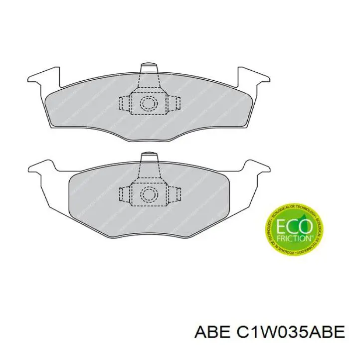 Гальмівні колодки ABE C1W035ABE ціна, від 16.00 USD
