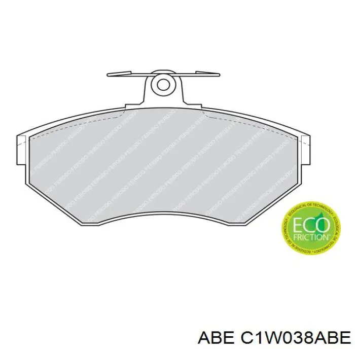 Передні тормозні колодки C1W038ABE ABE