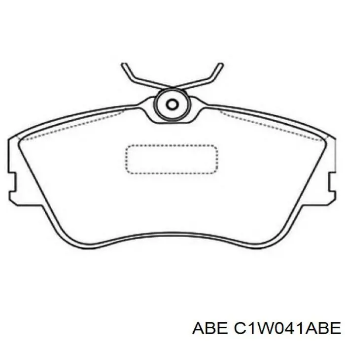 C1W041ABE ABE колодки гальмівні передні, дискові