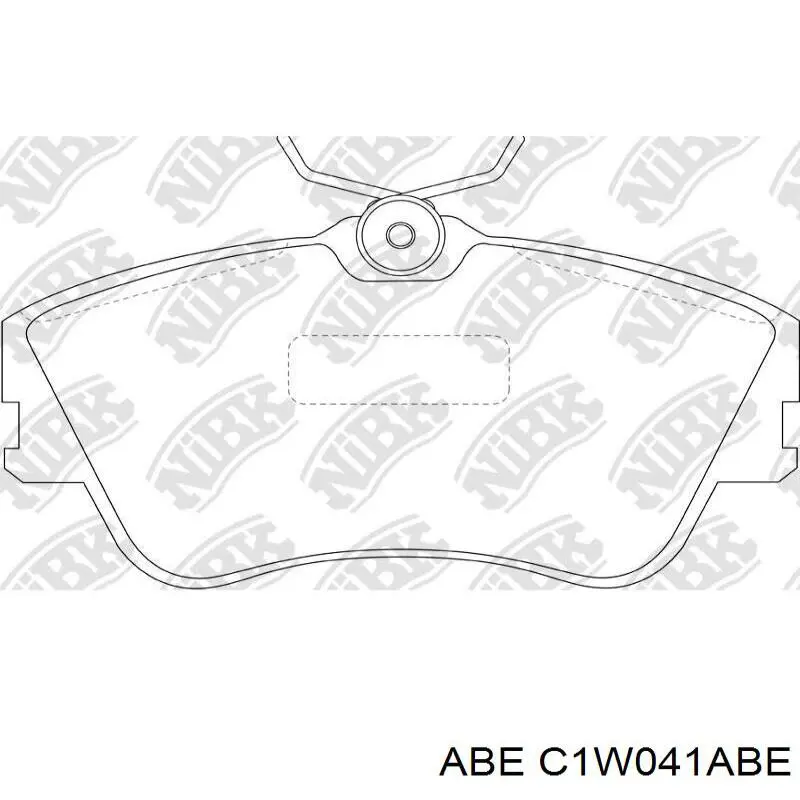 Гальмівні колодки ABE C1W041ABE ціна, від 24.13 USD