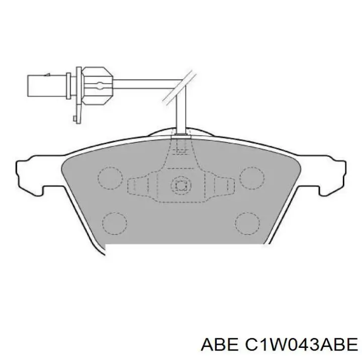 Купити C1W043ABE ABE Колодки гальмівні передні, дискові