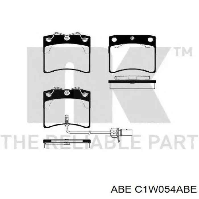 Передні тормозні колодки C1W054ABE ABE