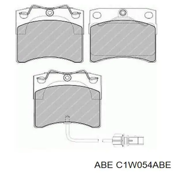 Гальмівні колодки ABE C1W054ABE ціна, від 22.51 USD