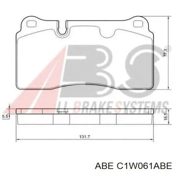 Тормозні колодки ABE C1W061ABE