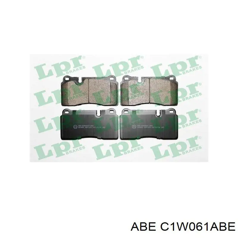 C1W061ABE ABE Передні гальмівні колодки