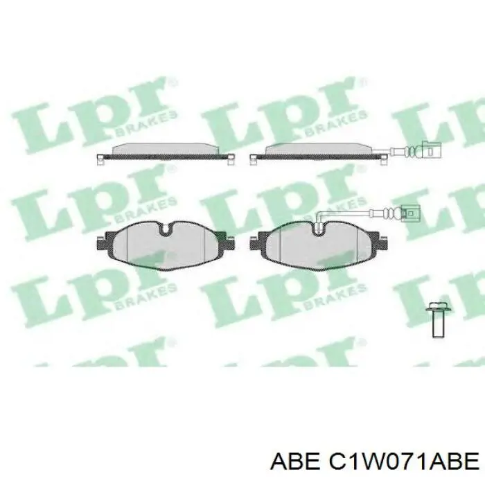 C1W071ABE ABE Передні гальмівні колодки