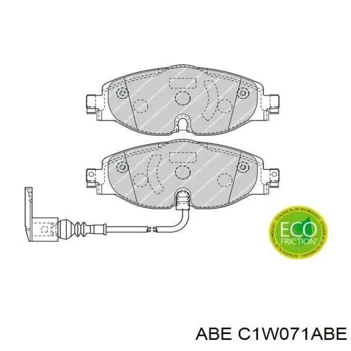 Купити C1W071ABE ABE Колодки гальмівні передні, дискові