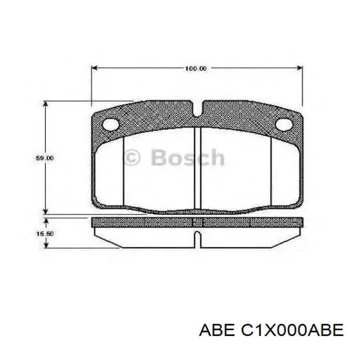 Купити C1X000ABE ABE Колодки гальмівні передні, дискові