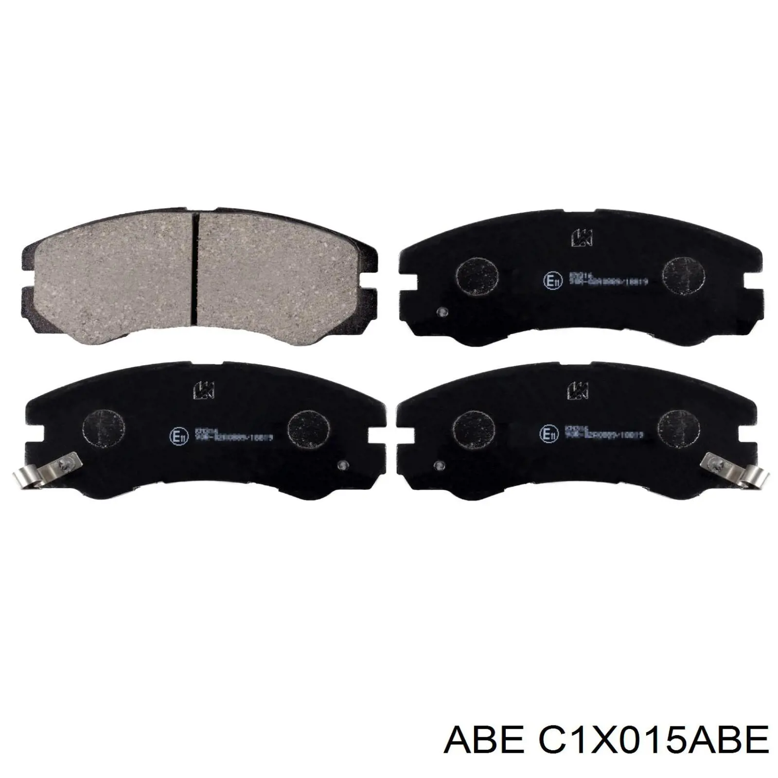 C1X015ABE ABE колодки гальмівні передні, дискові