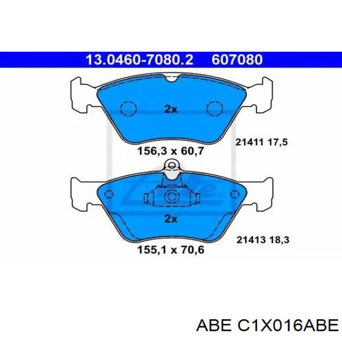 Купити C1X016ABE ABE Колодки гальмівні передні, дискові
