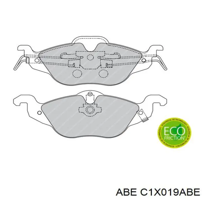Тормозні колодки ABE C1X019ABE