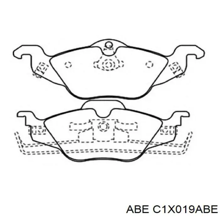 Купити C1X019ABE ABE Колодки гальмівні передні, дискові