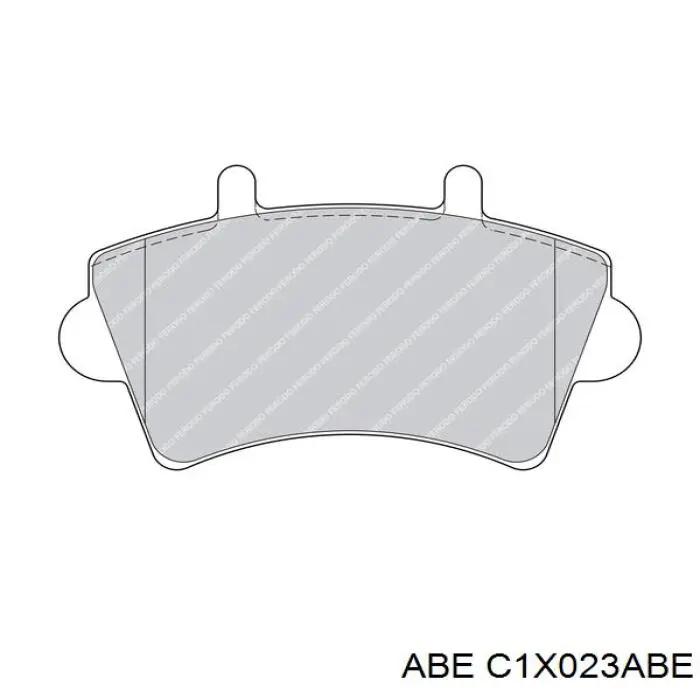 C1X023ABE ABE колодки гальмівні передні, дискові
