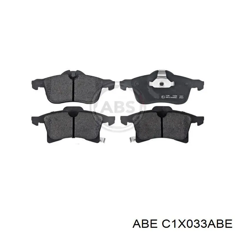 Передні тормозні колодки C1X033ABE ABE
