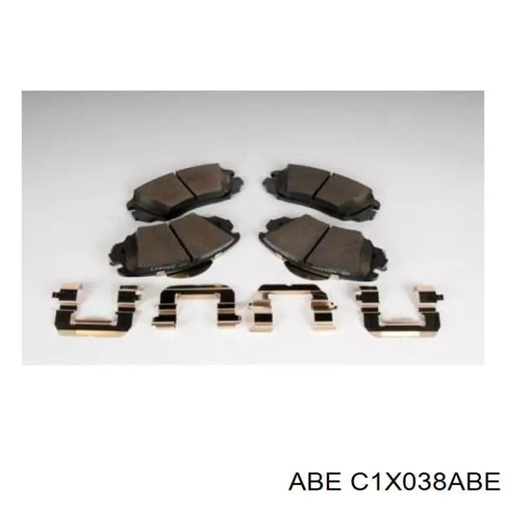 Гальмівні колодки ABE C1X038ABE ціна, від 21.91 USD