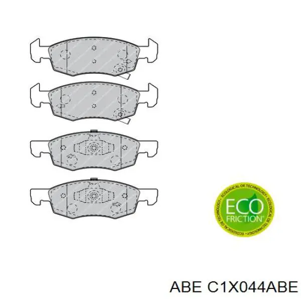 Колодки гальмівні передні, дискові C1X044ABE ABE