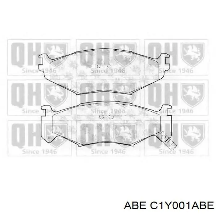 Гальмівні колодки ABE C1Y001ABE ціна, від 26.20 USD