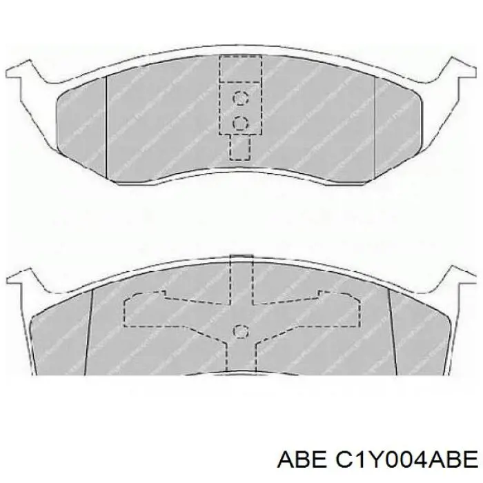 Гальмівні колодки ABE C1Y004ABE ціна, від 20.93 USD