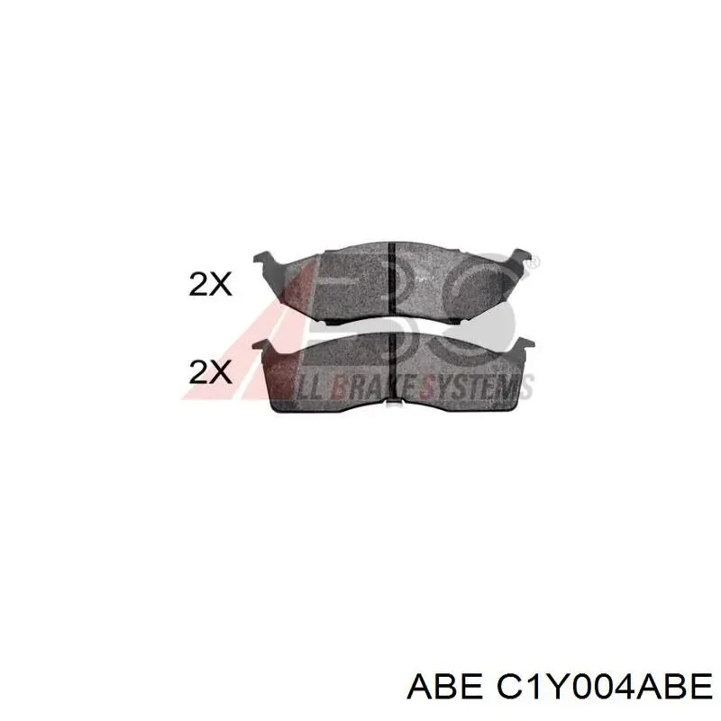 Передні тормозні колодки C1Y004ABE ABE