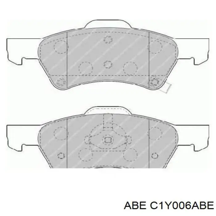 Гальмівні колодки ABE C1Y006ABE ціна, від 26.22 USD