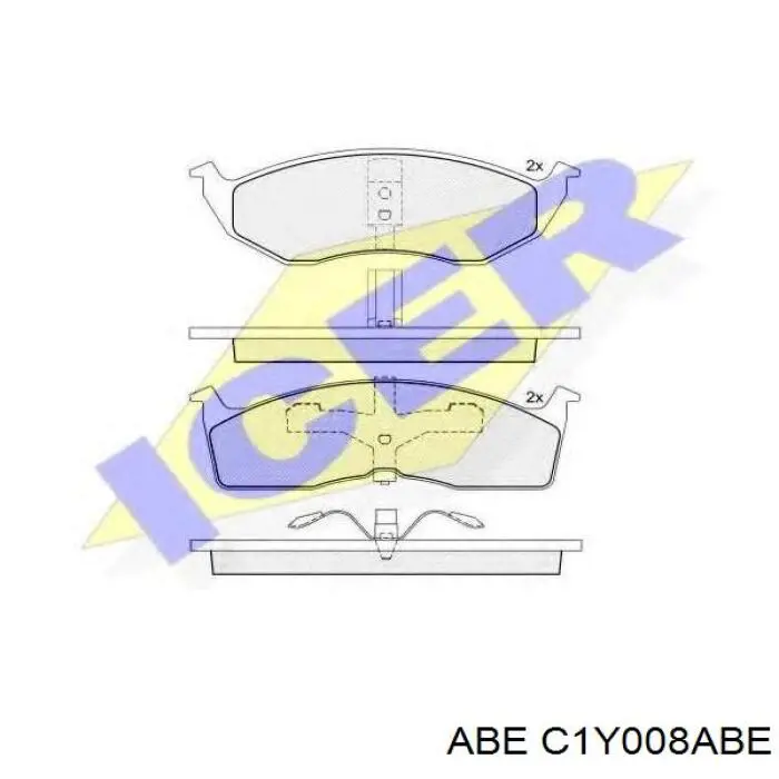 Гальмівні колодки ABE C1Y008ABE ціна, від 22.03 USD