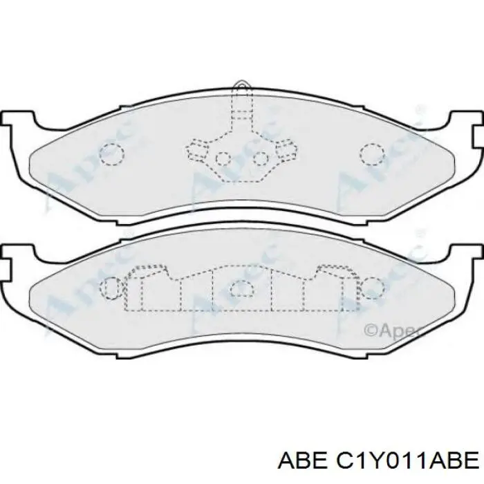 Тормозні колодки ABE C1Y011ABE
