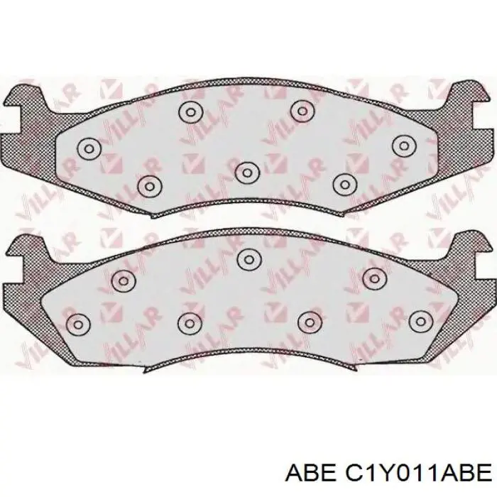 Гальмівні колодки ABE C1Y011ABE ціна, від 26.71 USD