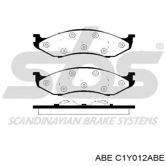 Колодки гальмові задні, дискові C1Y012ABE ABE