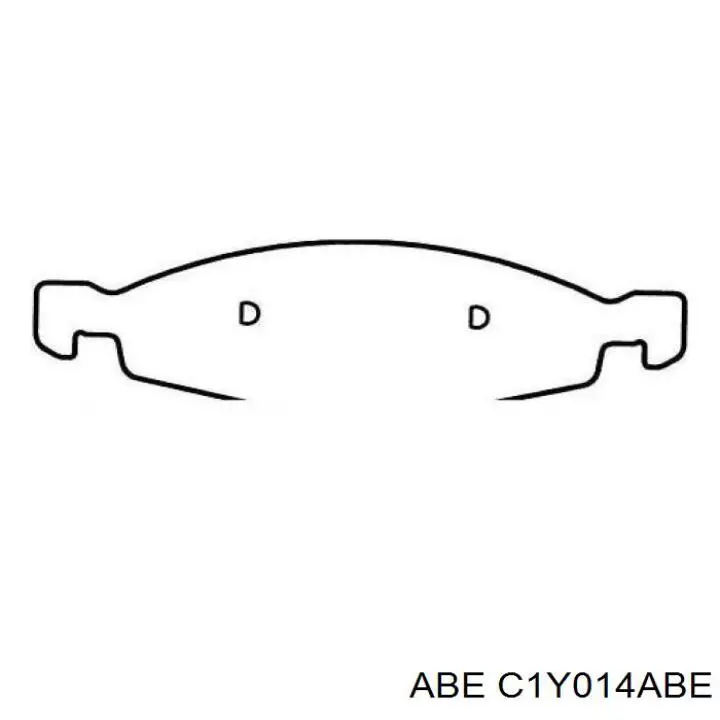 Купити C1Y014ABE ABE Колодки гальмівні передні, дискові