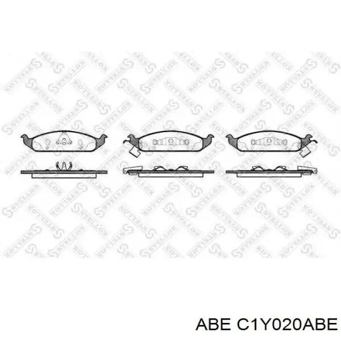 C1Y020ABE ABE колодки гальмівні передні, дискові