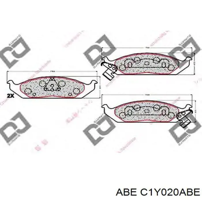 4874548 Chrysler Передні гальмівні колодки