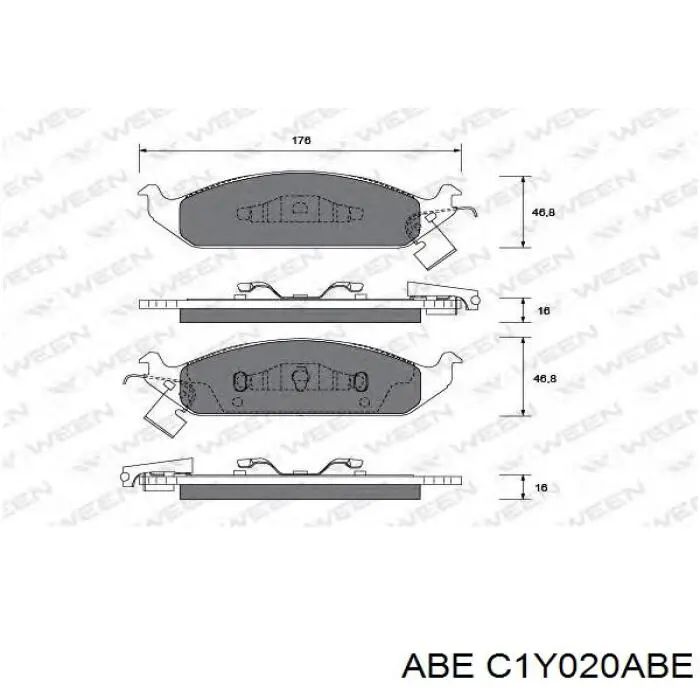 Гальмівні колодки Chrysler 4874548 ціна, від 28.38 USD