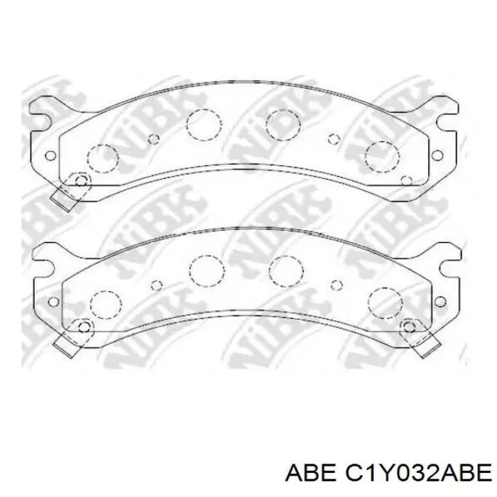 Купити C1Y032ABE ABE Колодки гальмівні передні, дискові