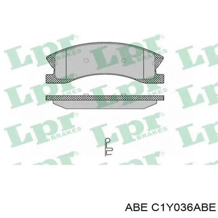 C1Y036ABE ABE Передні гальмівні колодки