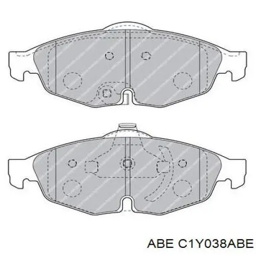 Гальмівні колодки ABE C1Y038ABE ціна, від 30.38 USD