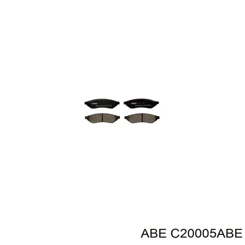 C20005ABE ABE колодки гальмові задні, дискові