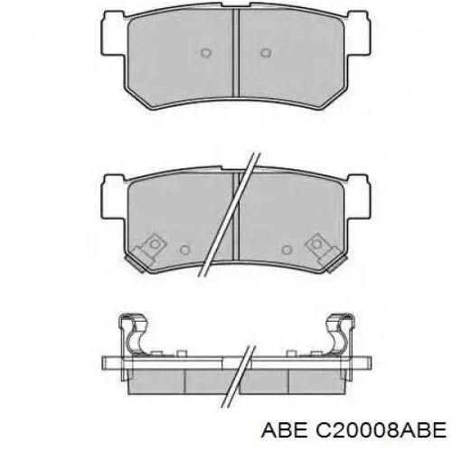 Задні гальмівні колодки C20008ABE ABE