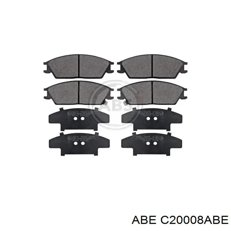 Задні дискові колодки ABE C20008ABE