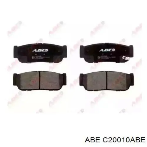C20010ABE ABE колодки гальмові задні, дискові