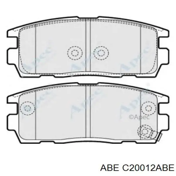 Задні гальмівні колодки ABE C20012ABE ціна, від 15.84 USD