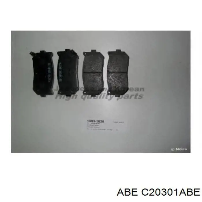 Задні гальмівні колодки ABE C20301ABE ціна, від 12.07 USD