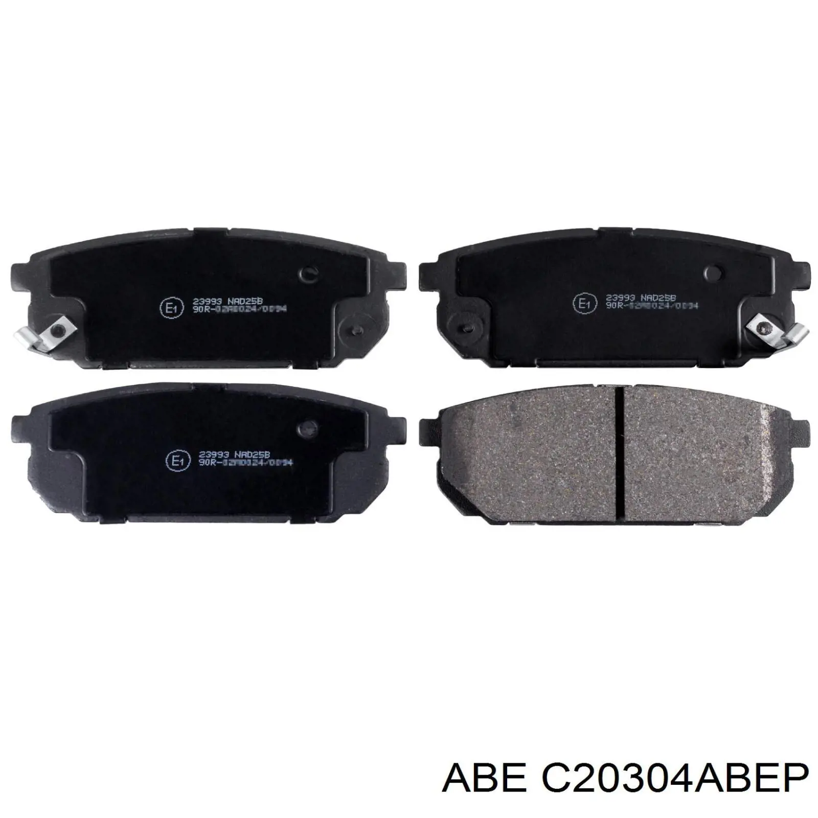Задні гальмівні колодки ABE C20304ABEP ціна, від 19.53 USD