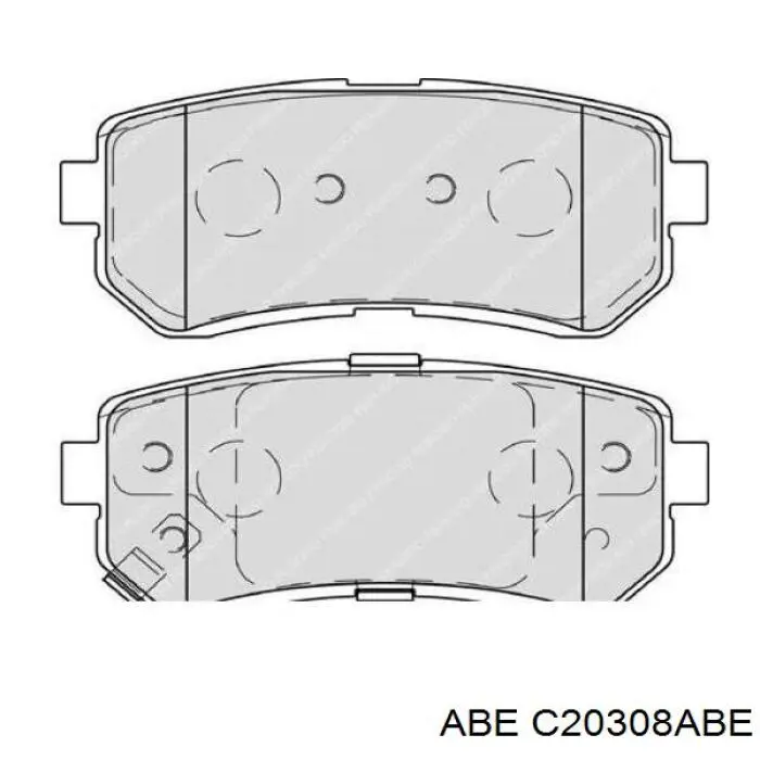 Купити C20308ABE ABE Задні колодки
