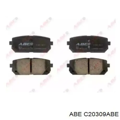 Задні гальмівні колодки ABE C20309ABE ціна, від 17.27 USD