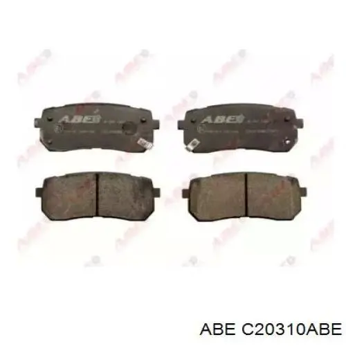 C20310ABE ABE Колодки гальмівні задні, дискові