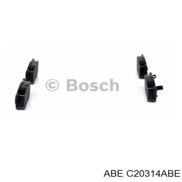 Задні гальмівні колодки ABE C20314ABE ціна, від 13.45 USD