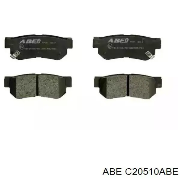 C20510ABE ABE Колодки гальмівні задні, дискові