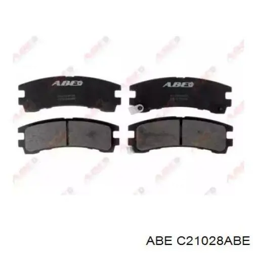 C21028ABE ABE колодки гальмові задні, дискові
