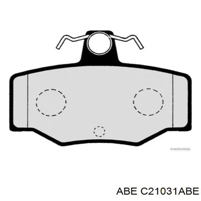 C21031ABE ABE колодки гальмові задні, дискові
