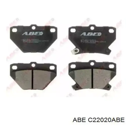 Задні гальмівні колодки C22020ABE ABE